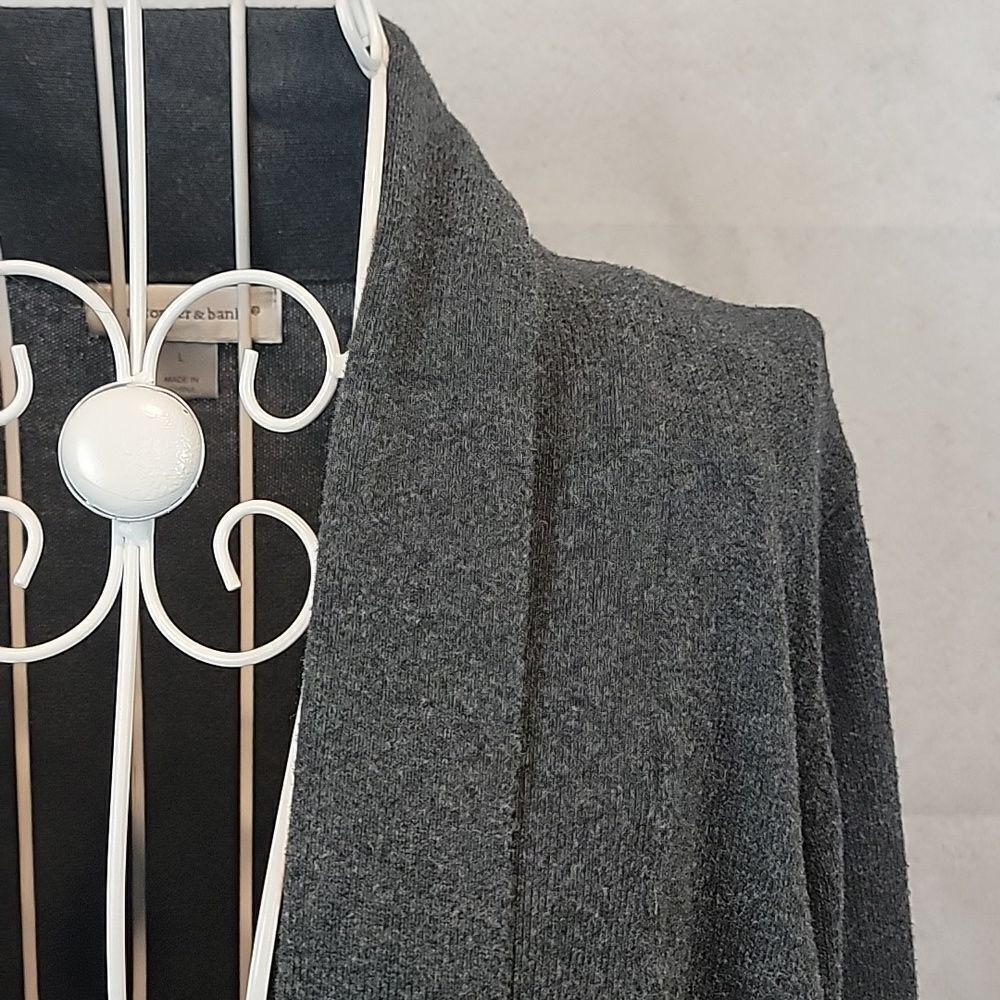 Christopher And Banks Grey Open-Front Sweater Ext… - image 4